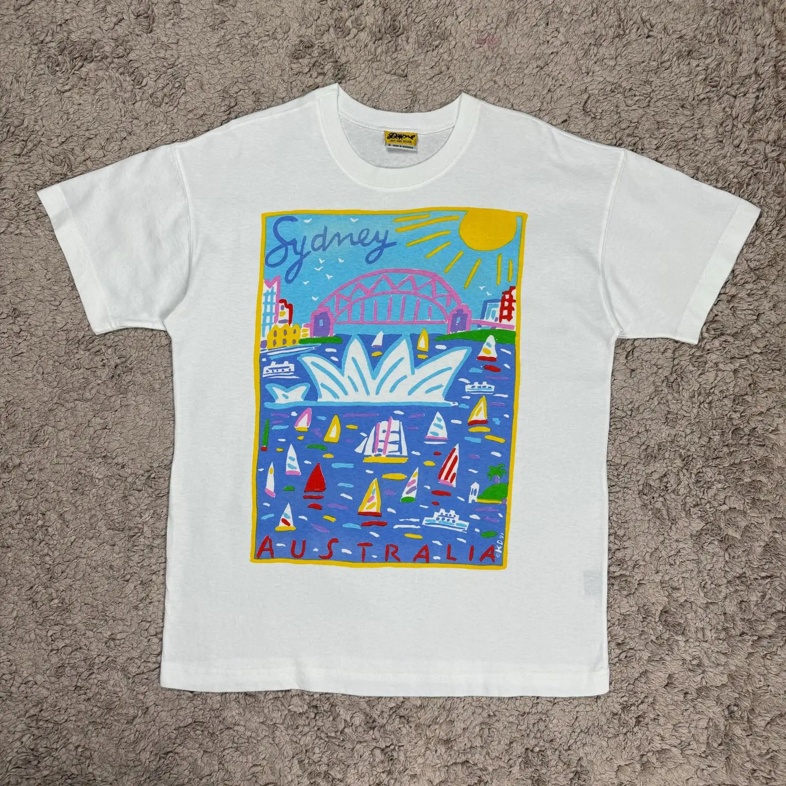 Men'S Fashion Sydney - Koszulka vintage z grafiką Ken Done