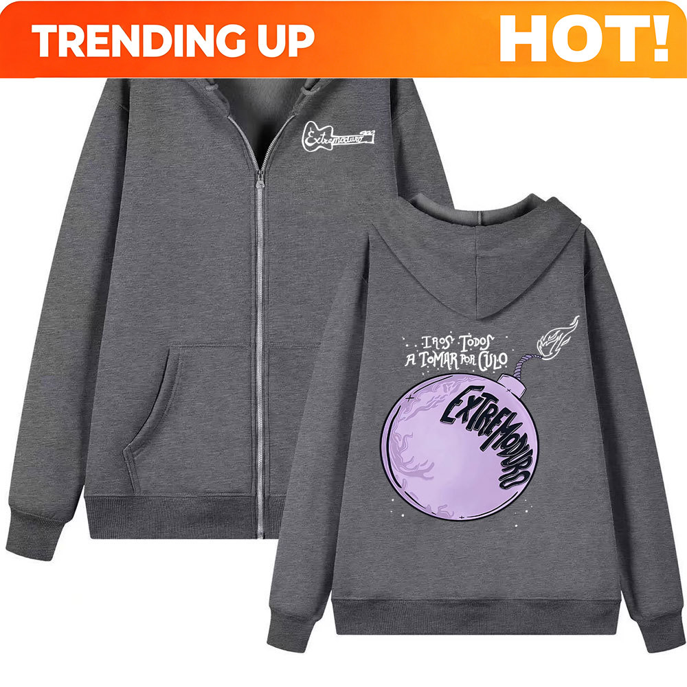 Mens Fashion Zip Up Hoodies - Bluza z kapturem na zamek Band