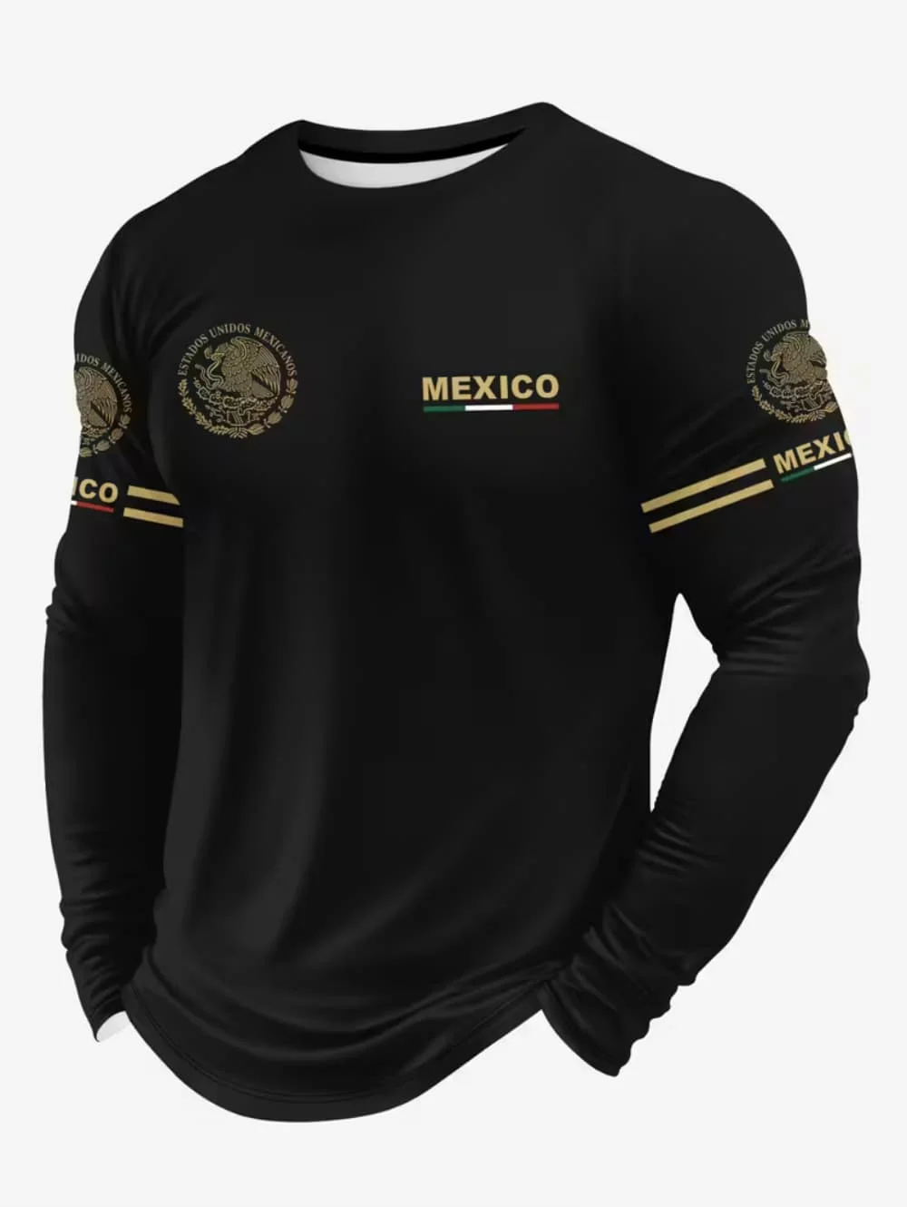 Men'S Fashion T Shirts - Męska koszulka z nadrukiem meksykańskiego orła,