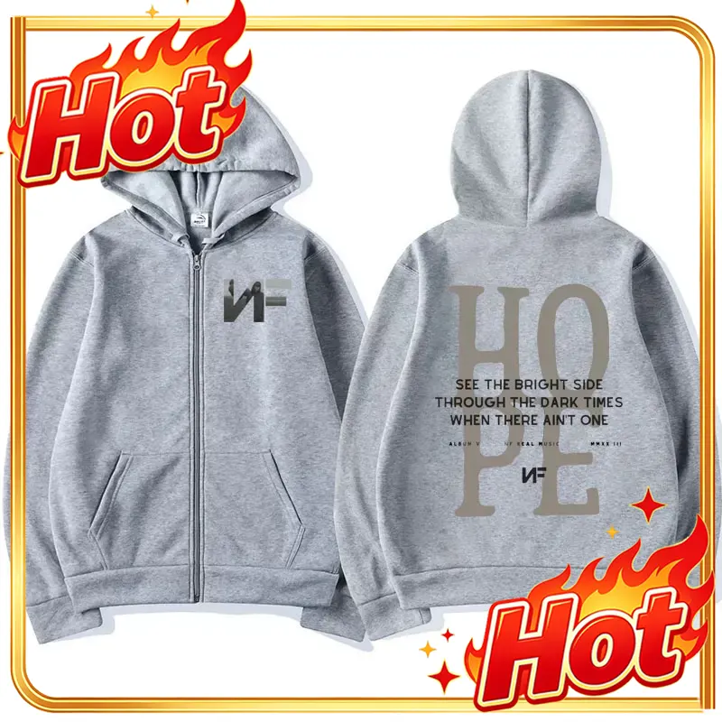 Mens Fashion Zip Up Hoodies - Bluzy z zamkiem błyskawicznym z listą