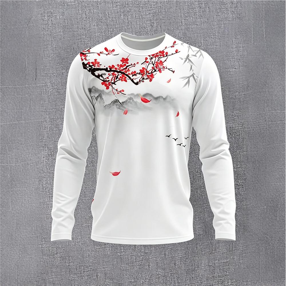 Men'S Fashion T Shirts - Męska koszulka z długim rękawem w