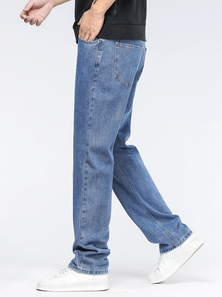 Męskie koreańskie modne jeansy – Men'S Fashion Grey Jeans recenzja i cena