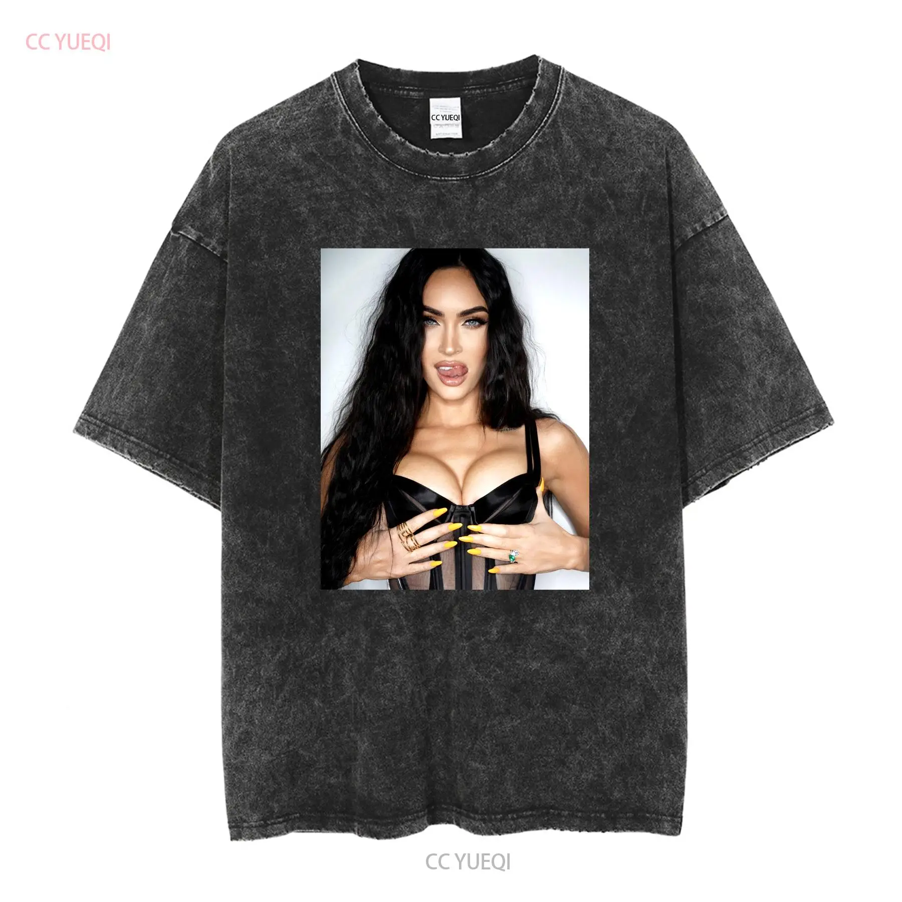 Megan Fox T shirt Plakat długi – Poster Men Fashion recenzja i cena