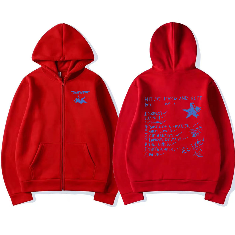 Bluzy z kapturem Hit Me Hard a – Mens Fashion Zip Up Hoodies recenzja i cena