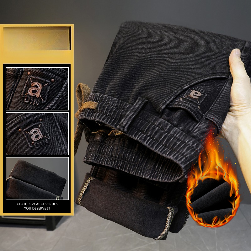 Męskie zimowe nowe dżinsy pola – Men'S Fashion Grey Jeans recenzja i cena